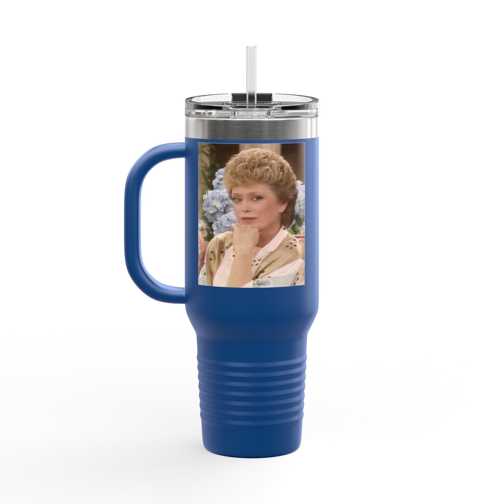 40oz Insulated Travel Mug — "Filled up like Blanche on a Saturday night" Funny Southern Comfort Tumbler