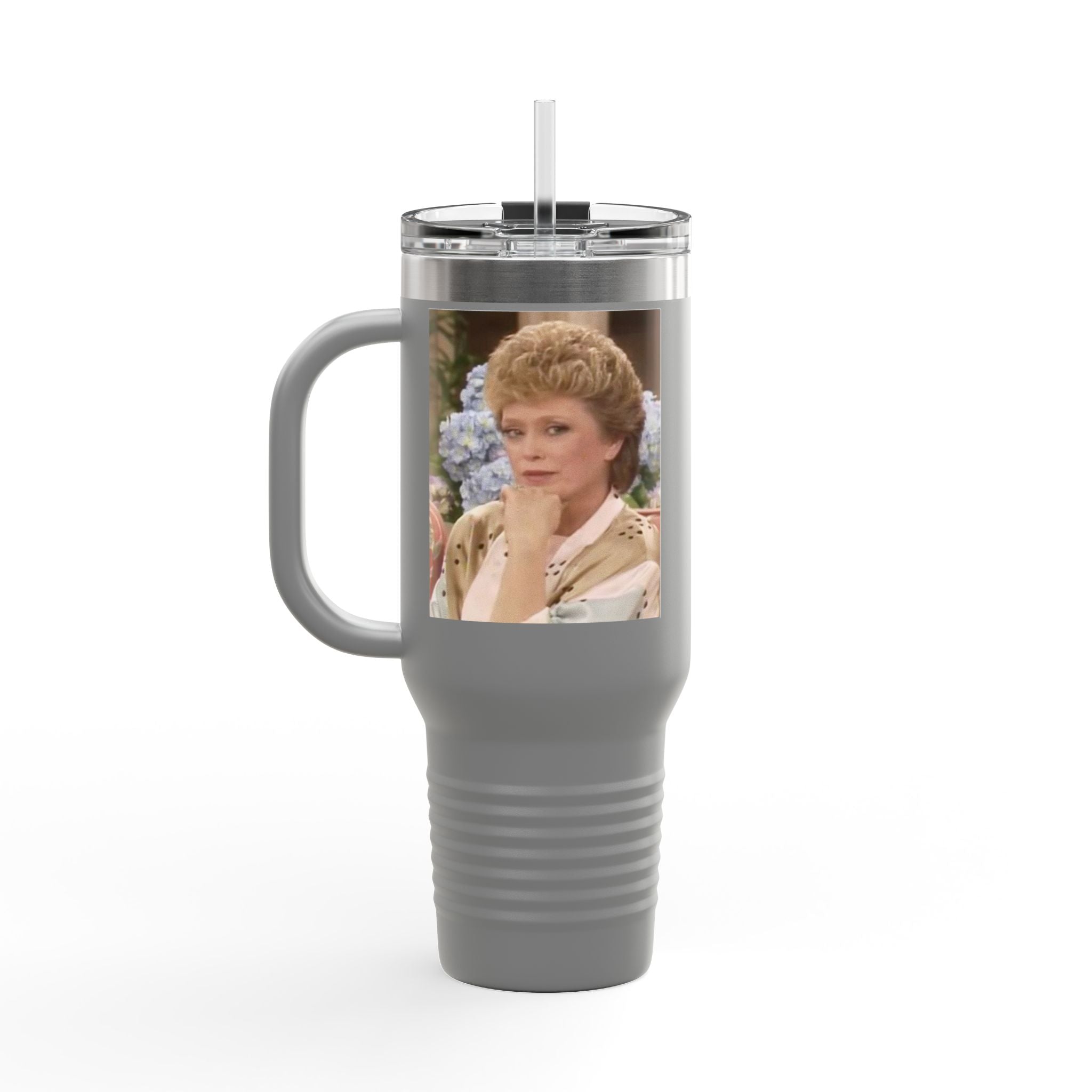 40oz Insulated Travel Mug — "Filled up like Blanche on a Saturday night" Funny Southern Comfort Tumbler
