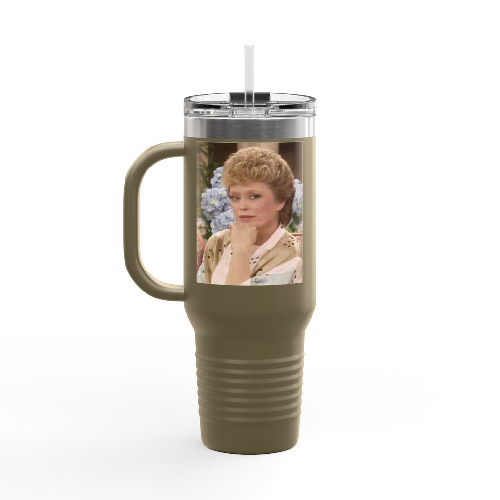 40oz Insulated Travel Mug — "Filled up like Blanche on a Saturday night" Funny Southern Comfort Tumbler