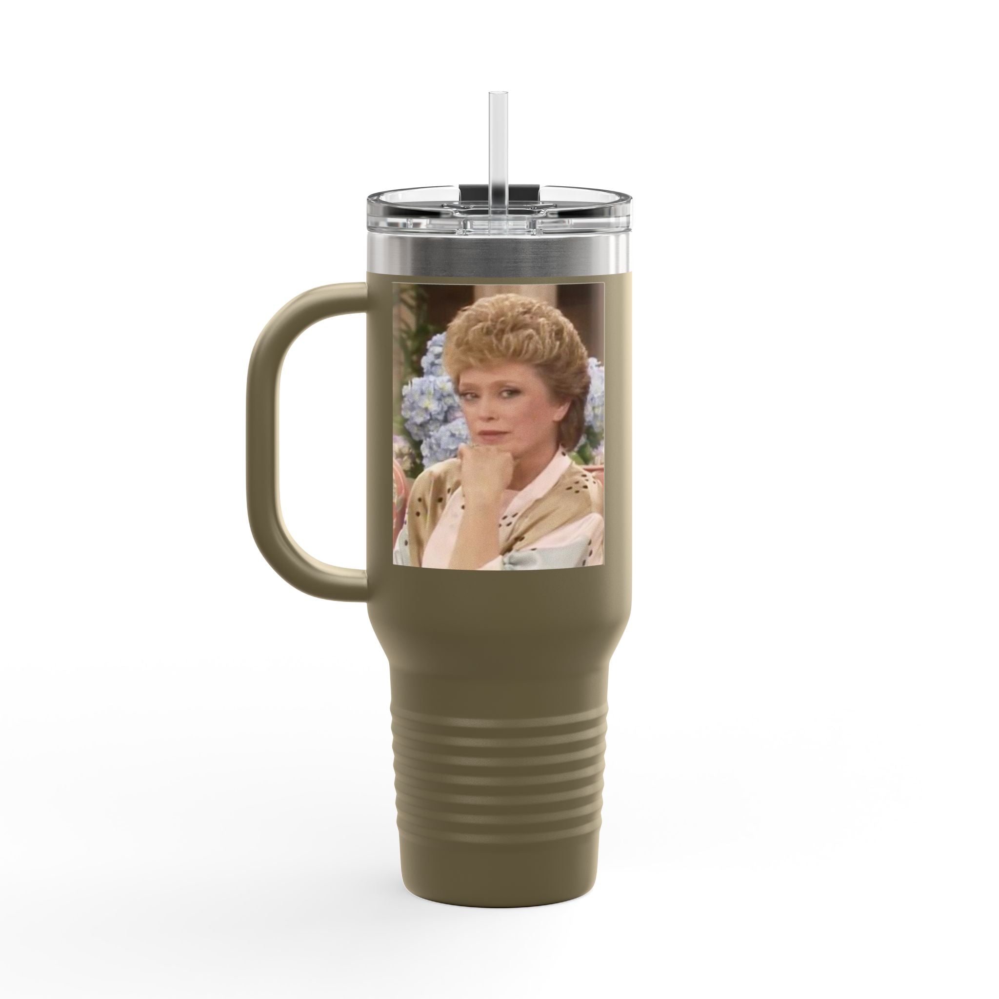 40oz Insulated Travel Mug — "Filled up like Blanche on a Saturday night" Funny Southern Comfort Tumbler