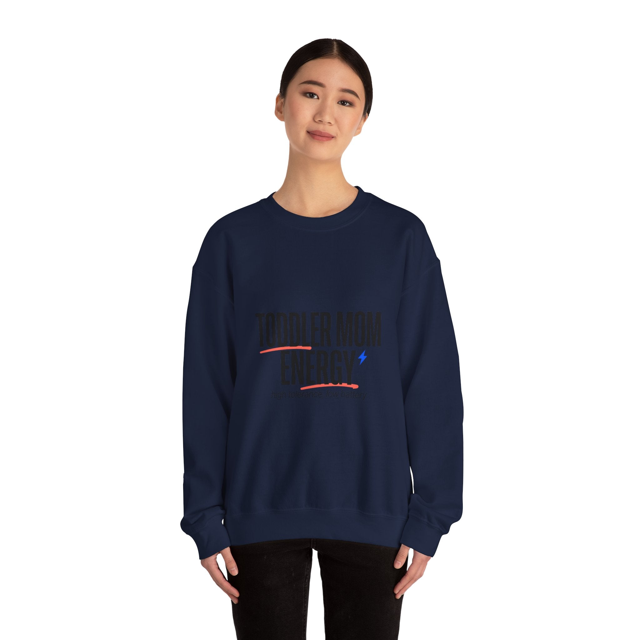 Toddler Mom Energy Sweatshirt | Minimal Typographic Mom, Mother’s Day Sweatshirt