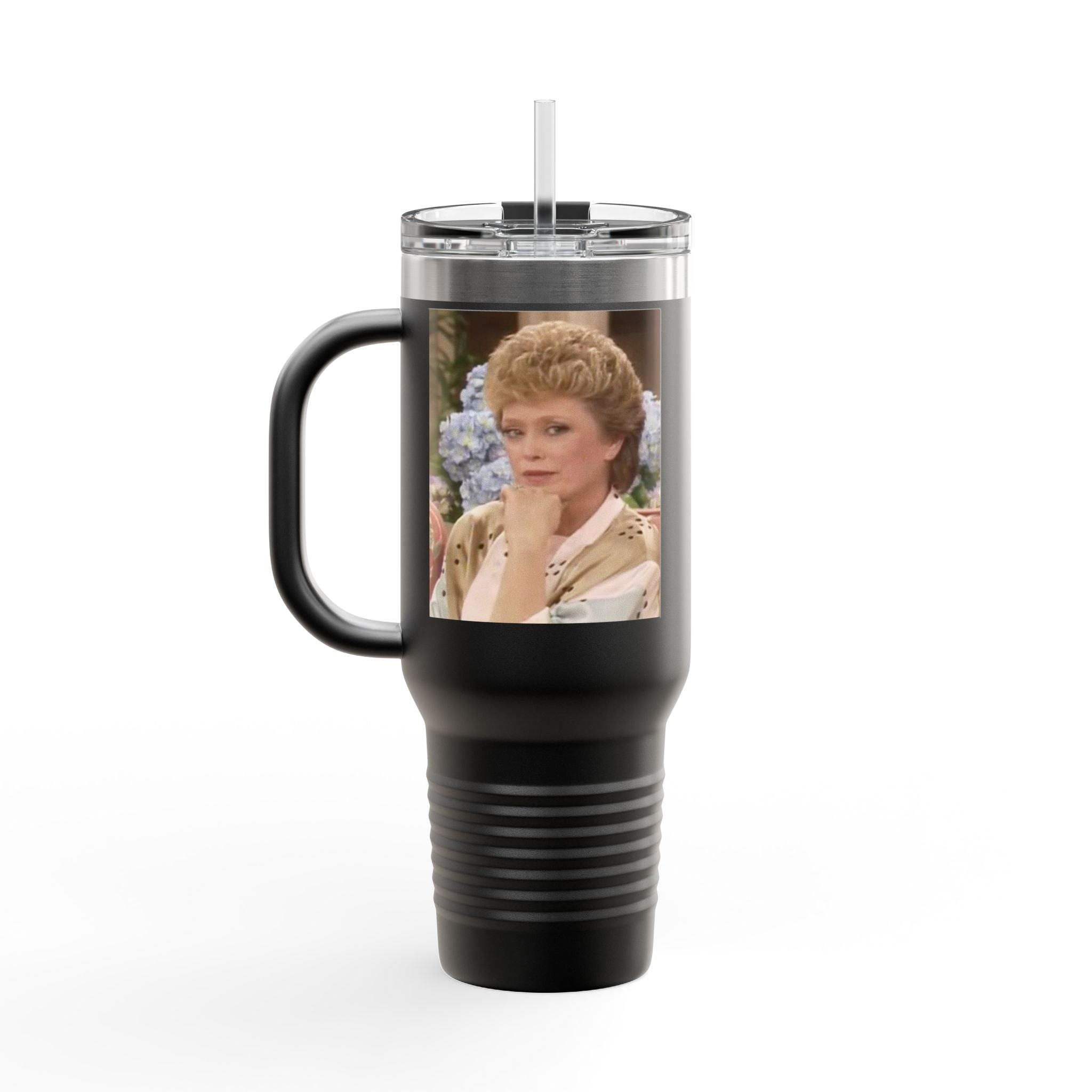 40oz Insulated Travel Mug — "Filled up like Blanche on a Saturday night" Funny Southern Comfort Tumbler