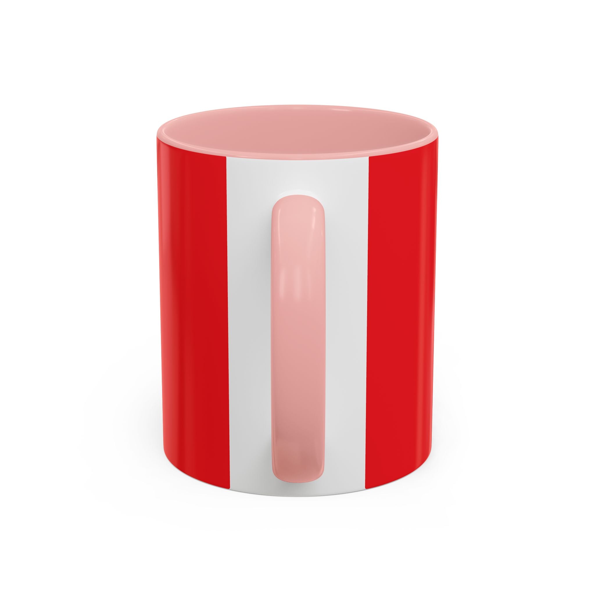 Dad's Morning Juice Coffee Mug – Funny Father's Day Red Accent Mug (11/15oz)