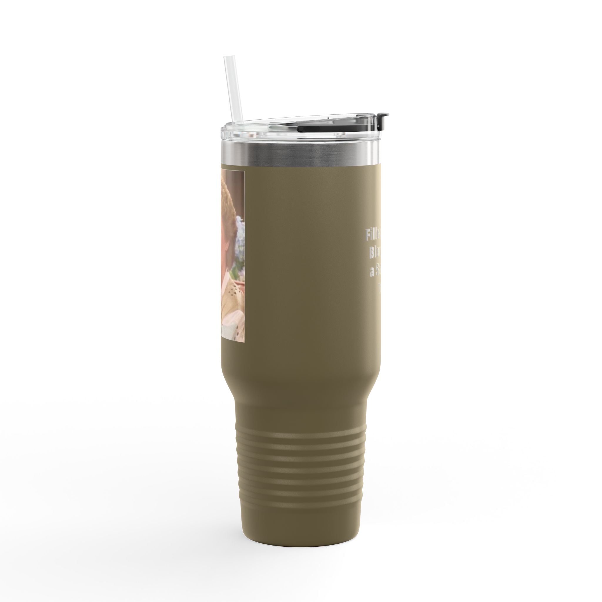 40oz Insulated Travel Mug — "Filled up like Blanche on a Saturday night" Funny Southern Comfort Tumbler