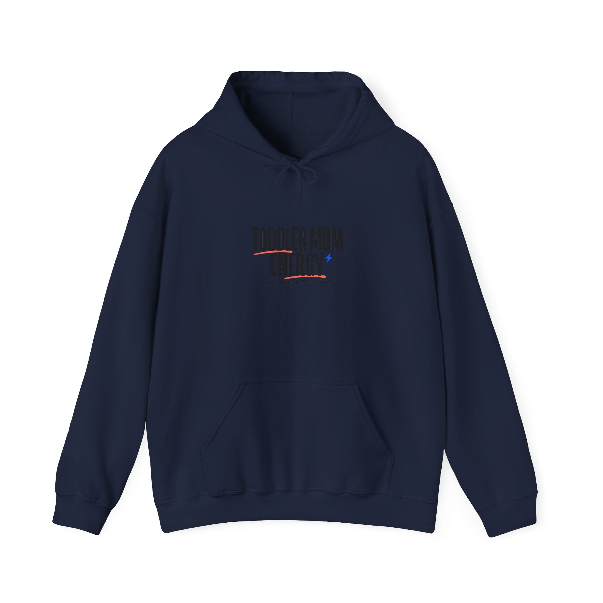 Toddler Mom Energy Hoodie | Minimal Typographic Mom Sweatshirt
