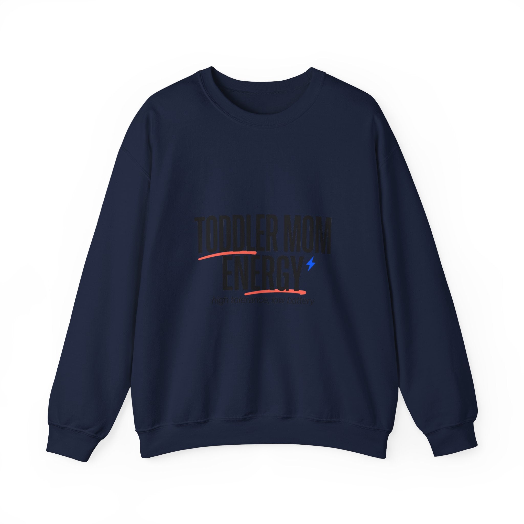 Toddler Mom Energy Sweatshirt | Minimal Typographic Mom, Mother’s Day Sweatshirt