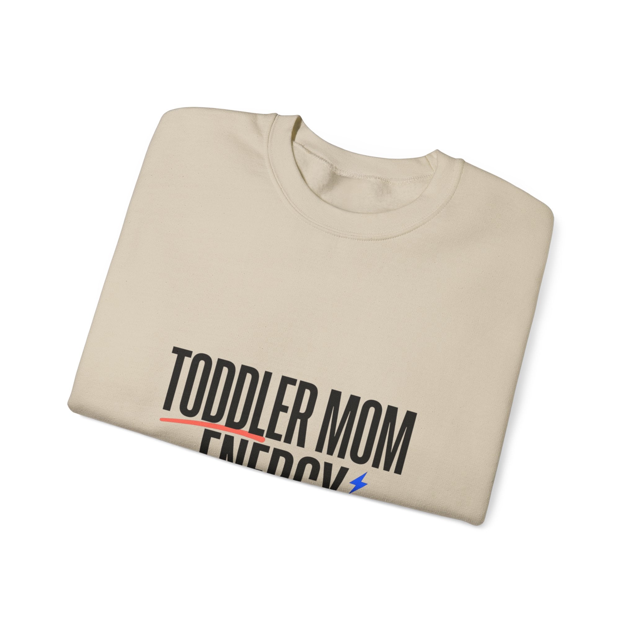 Toddler Mom Energy Sweatshirt | Minimal Typographic Mom, Mother’s Day Sweatshirt