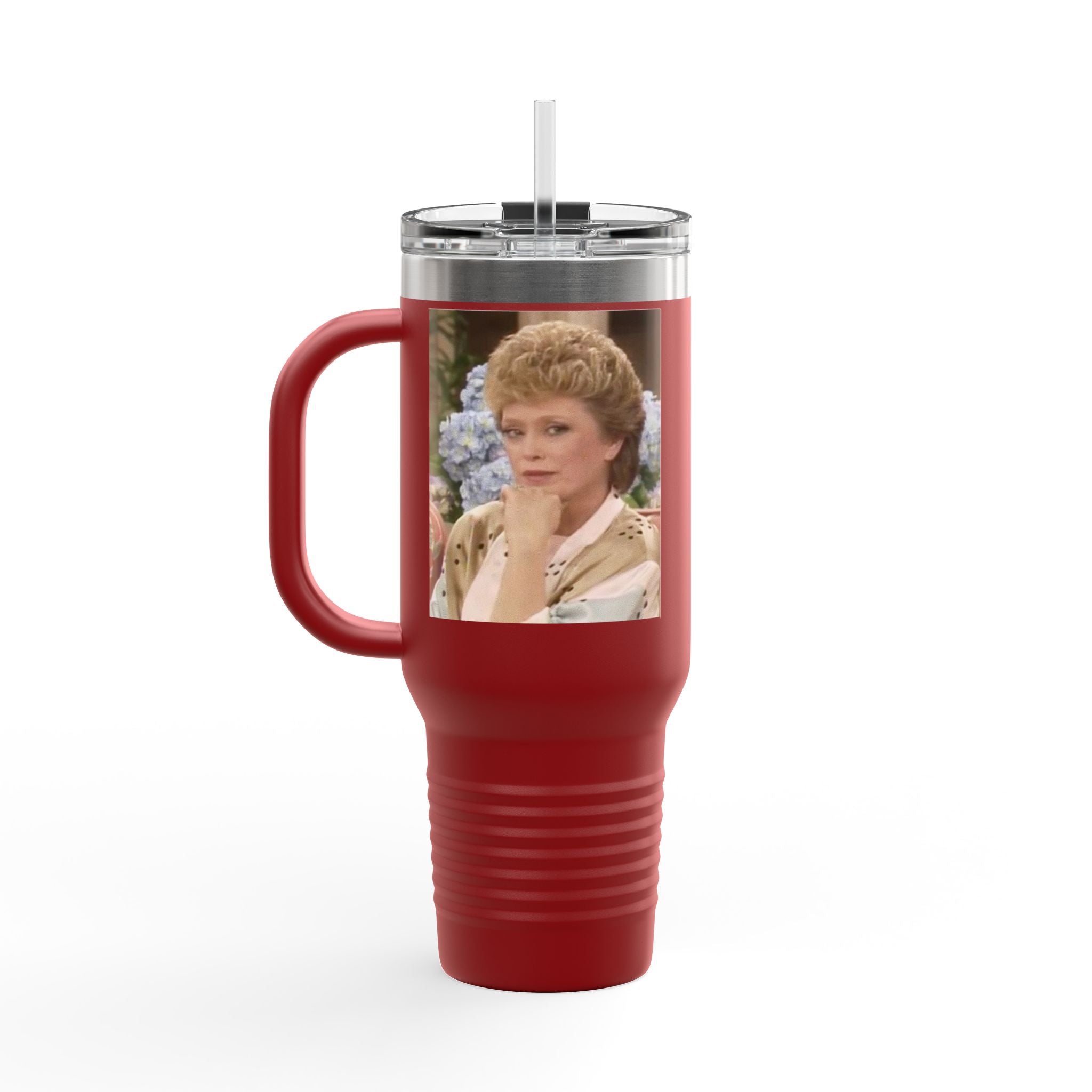 40oz Insulated Travel Mug — "Filled up like Blanche on a Saturday night" Funny Southern Comfort Tumbler