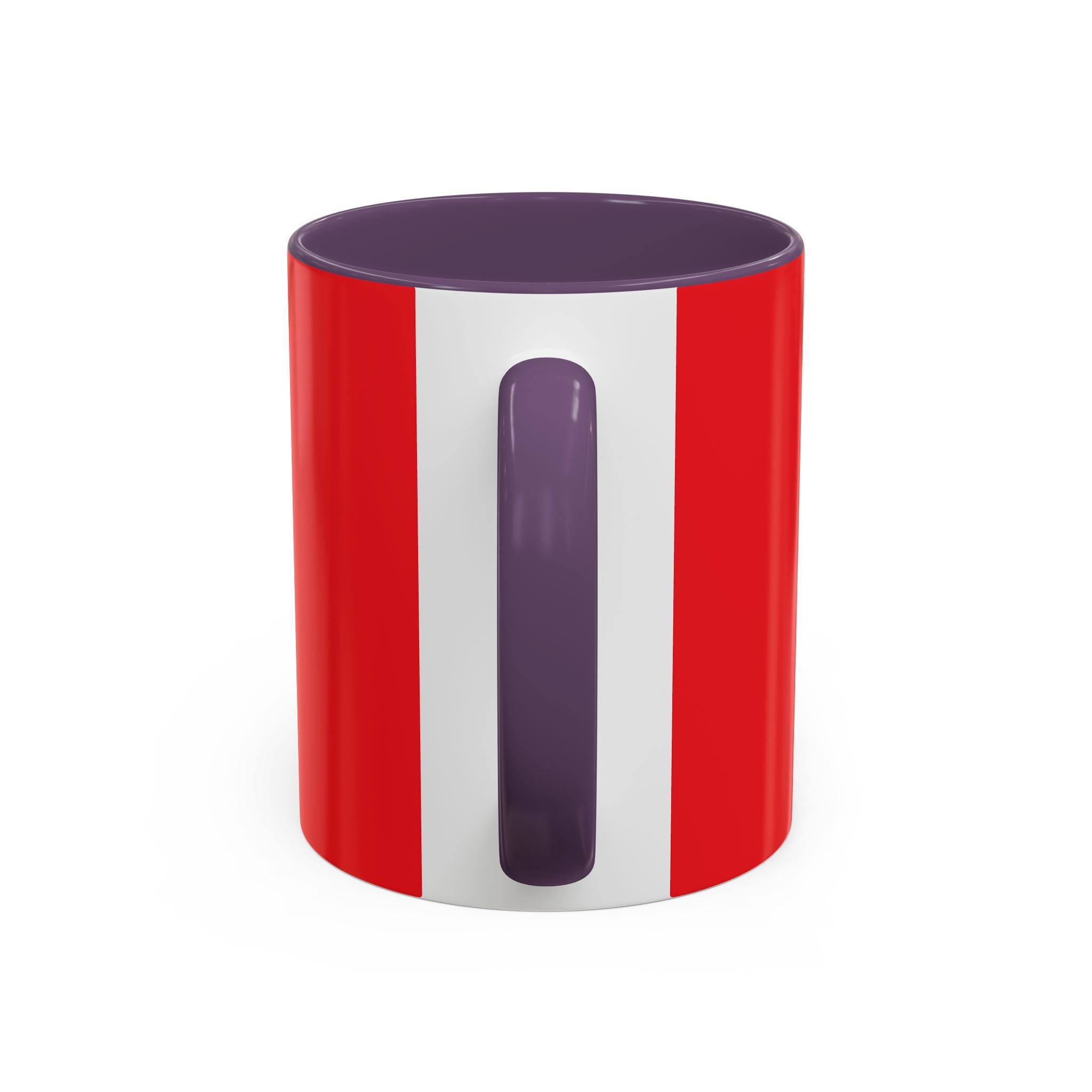 Dad's Morning Juice Coffee Mug – Funny Father's Day Red Accent Mug (11/15oz)