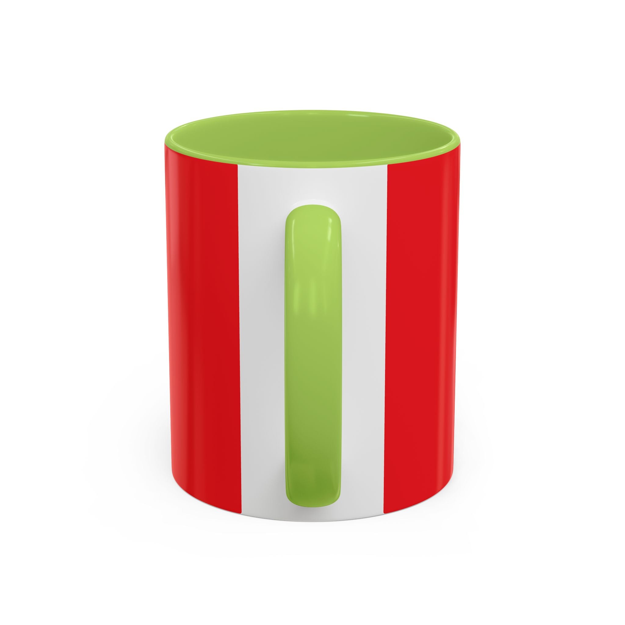 Dad's Morning Juice Coffee Mug – Funny Father's Day Red Accent Mug (11/15oz)