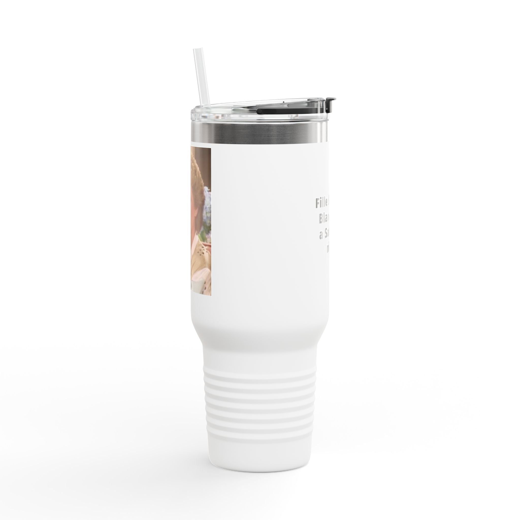 40oz Insulated Travel Mug — "Filled up like Blanche on a Saturday night" Funny Southern Comfort Tumbler