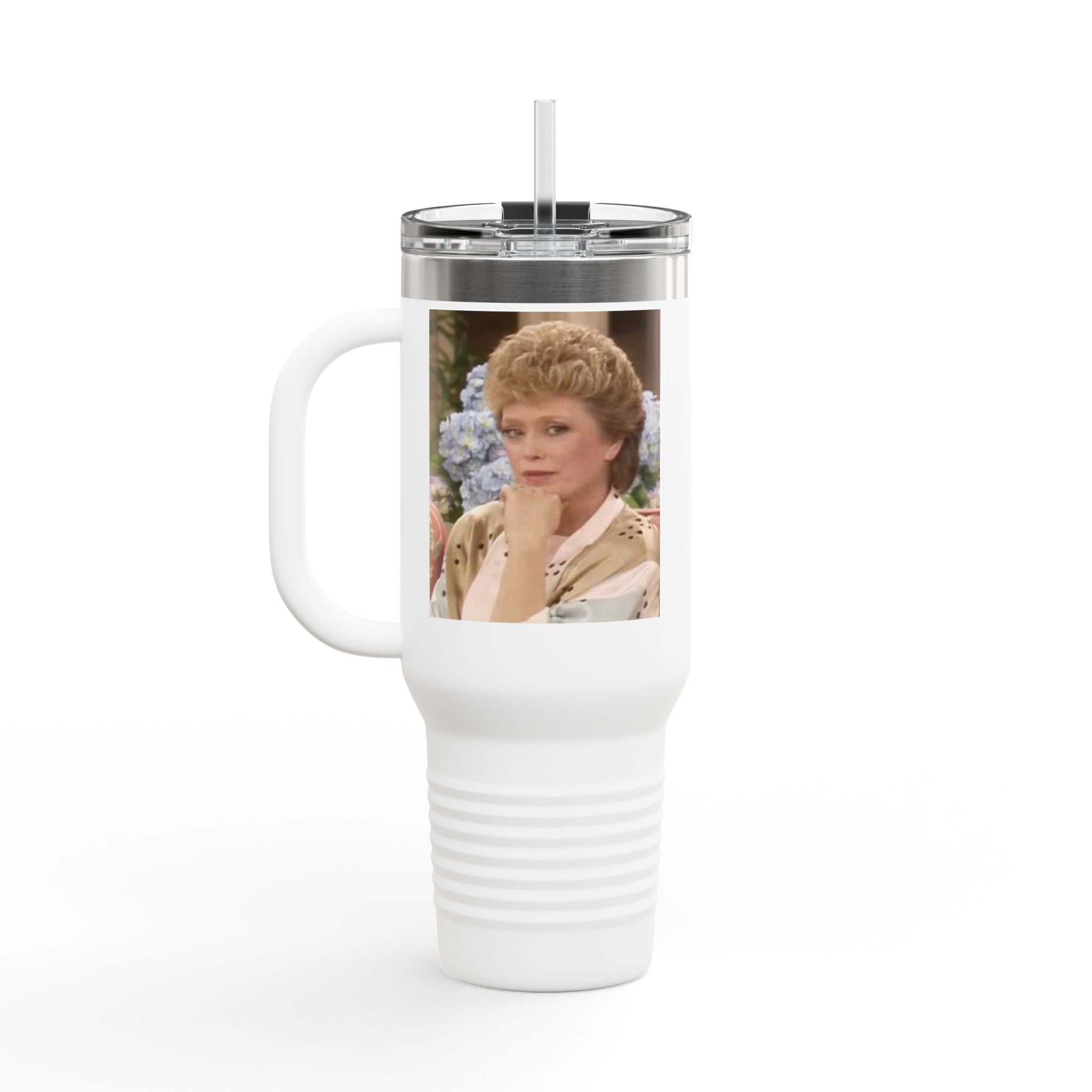 40oz Insulated Travel Mug — "Filled up like Blanche on a Saturday night" Funny Southern Comfort Tumbler