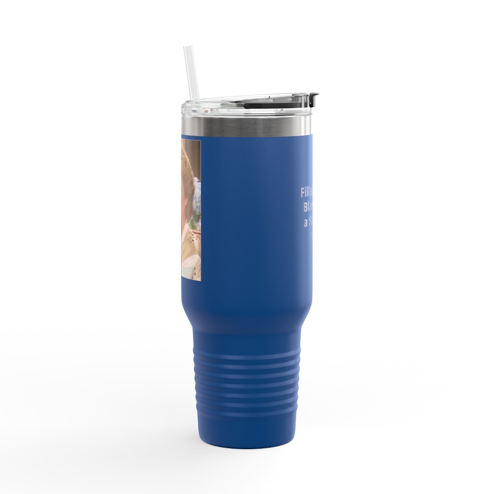 40oz Insulated Travel Mug — "Filled up like Blanche on a Saturday night" Funny Southern Comfort Tumbler